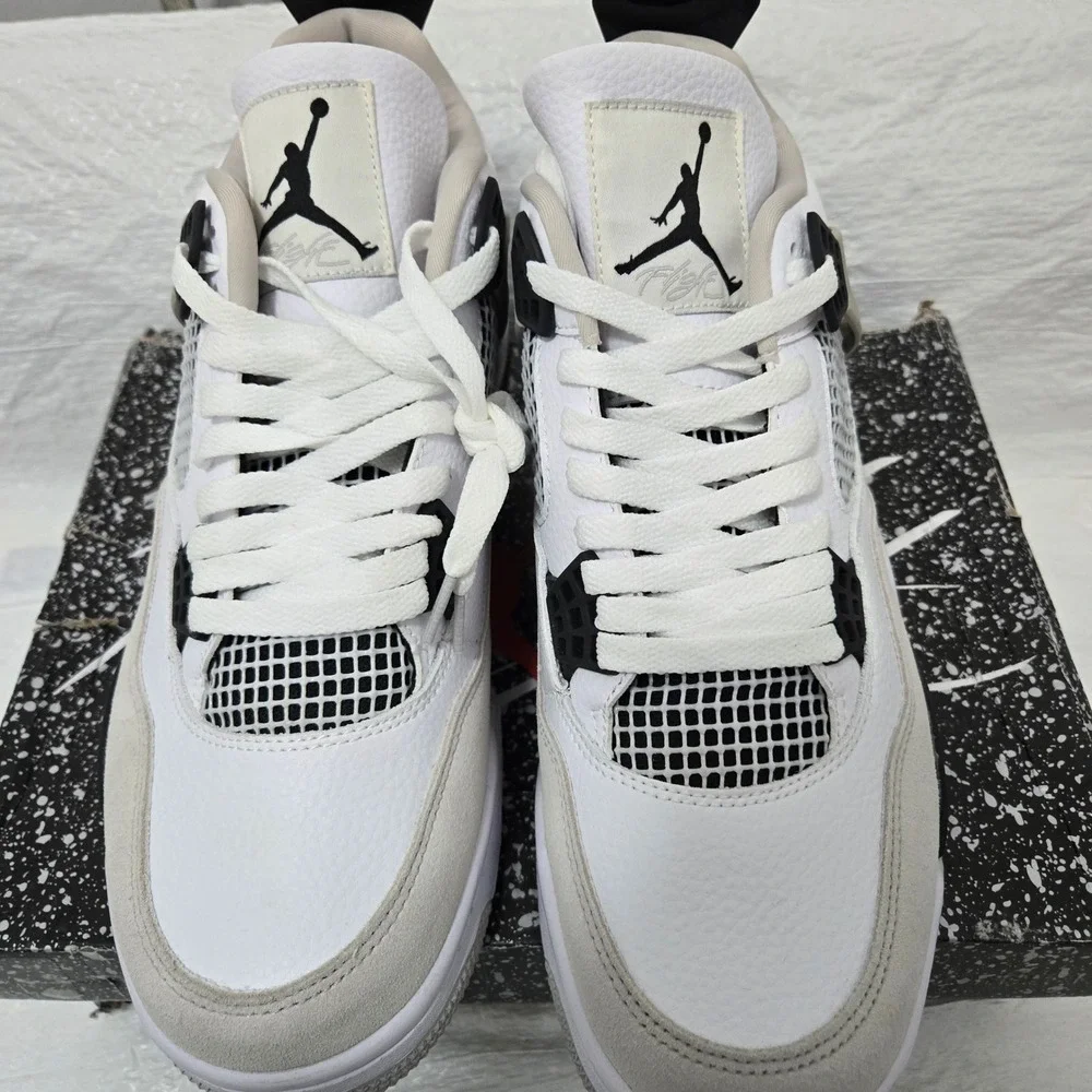Air Jordan 4 Retro Military Black White Grey DH6927-111 Mens Size 11